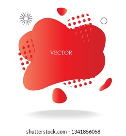 Modern abstract vector banner set. Flat geometric liquid form with various colors. Modern vector template, Template for the design of a logo, flyer or presentation. EPS 10