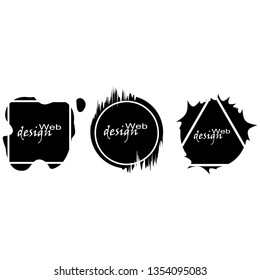 Modern abstract vector banner set. Flat geometric liquid form with various colors. Modern vector template, Template for the design of a logo, flyer or presentation. black friday EPS 10