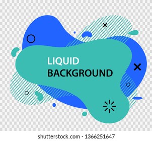 Modern abstract vector banner set. Flat geometric liquid form with various colors. Modern vector template, Template for the design of a logo, flyer or presentation. EPS 10