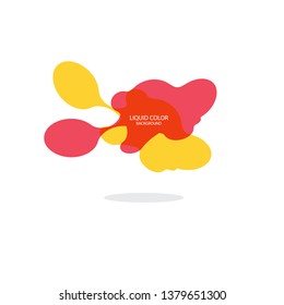 Modern abstract vector banner set. Flat geometric liquid form with various colors. Modern vector template, Template for the design of a logo, flyer or presentation. Abstract geometric shapes