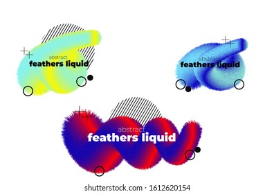 Modern abstract vector banner set. Flat geometric liquid form with various colors. Modern vector template, Template for the design of a logo, flyer or presentation. EPS 10