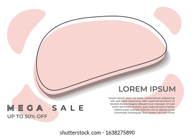 Modern abstract vector banner set. Flat geometric liquid form with various colors. Modern vector template, Template for the design of a logo, flyer or presentation. EPS 10