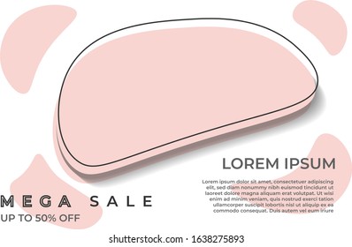 Modern abstract vector banner set. Flat geometric liquid form with various colors. Modern vector template, Template for the design of a logo, flyer or presentation. EPS 10