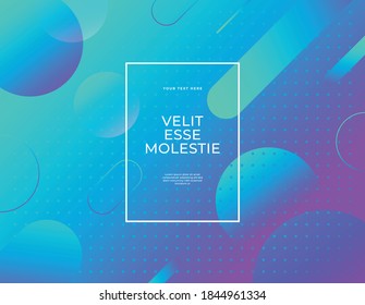 Banner vectorial abstracto moderno conjunto blob líquido plano forma fondo de color azul. Plantilla de moda para el diseño de publicaciones en medios sociales, volante o presentación de negocios, eps 10.