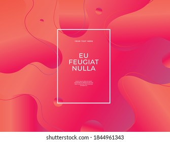 Modern abstract vector banner set flat liquid blob shapes ultraviolet colors background. Trendy template for design social media post, flyer or business presentation eps 10.