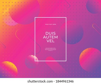 Modern abstract vector banner set flat liquid blob shapes ultraviolet colors background. Trendy template for design social media post, flyer or business presentation eps 10.