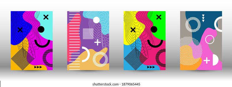 Modern abstract vector banner set. Trendy abstract vector illustration. Abstract elegant background. Creative vector banner illustration.
