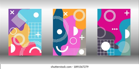 Modern abstract vector banner set. Trendy abstract vector illustration. Abstract elegant background. Creative vector banner illustration.
