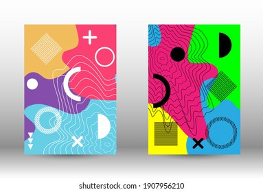 Modern abstract vector banner set. Trendy abstract vector illustration. Abstract elegant background. Creative vector banner illustration.