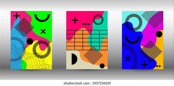 Modern abstract vector banner set. Trendy abstract vector illustration. Abstract elegant background. Creative vector banner illustration.
