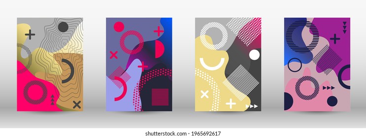 Modern abstract vector banner set. Trendy abstract vector illustration. Abstract elegant background. Creative vector banner illustration.