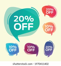 Modern abstract vector banner set.