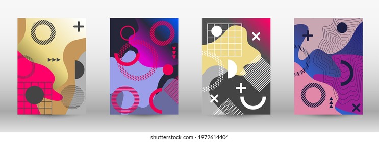 Modern abstract vector banner set. Trendy abstract vector illustration. Abstract elegant background. Creative vector banner illustration.