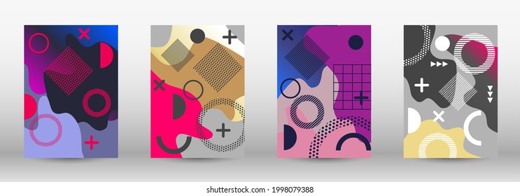 Modern abstract vector banner set. Trendy abstract vector illustration. Abstract elegant background. Creative vector banner illustration.
