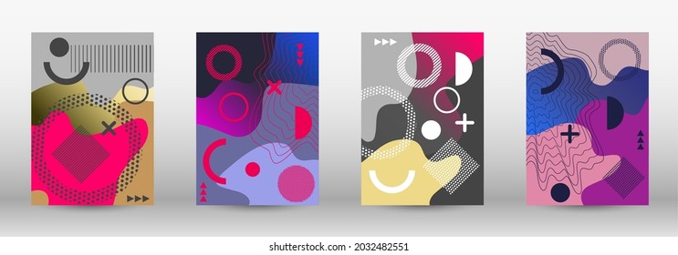 Modern abstract vector banner set. Trendy abstract vector illustration. Abstract elegant background. Creative vector banner illustration.