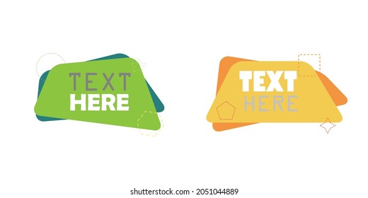 Modern abstract vector banner set. Modern vector template, Template for the design of a logo, flyer or presentation. EPS 10
