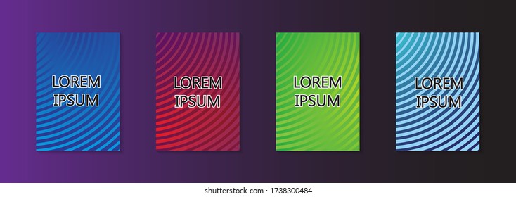 Modern abstract vector banner set.Minimal cover design. Colorful halftone gradients. Future geometric patterns. EPS 10 vector. Modern vector template for banner.