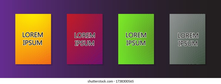 Modern abstract vector banner set.Minimal cover design. Colorful halftone gradients. Future geometric patterns. EPS 10 vector. Modern vector template for banner.