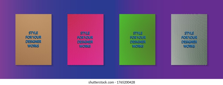 Modern abstract vector banner set.Minimal cover design. Colorful halftone gradients. Future geometric patterns. EPS 10 vector. Modern vector template for banner, logo, social post. 