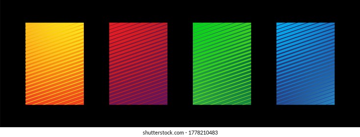 Modern abstract vector banner set.Minimal cover design. Colorful halftone gradients. Future geometric patterns. EPS 10 vector. Modern vector template for banner, logo, social post. Futuristic trendy d