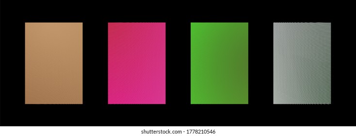 Conjunto de banner vectorial abstracto moderno.Diseño de cubierta mínima. Gradientes de medio tono coloridos. Patrones geométricos futuros. Vector EPS 10. Plantilla vectorial moderna para banner, logo, publicación social. Tendencia futurista d