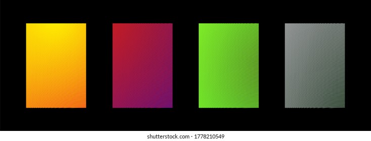 Modern abstract vector banner set.Minimal cover design. Colorful halftone gradients. Future geometric patterns. EPS 10 vector. Modern vector template for banner, logo, social post. Futuristic trendy d