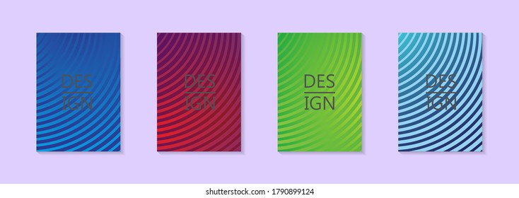 Modern abstract vector banner set.Minimal cover design. Colorful halftone gradients. Future geometric patterns. EPS 10 vector. Modern vector template for banner, logo, social post. Futuristic trendy d