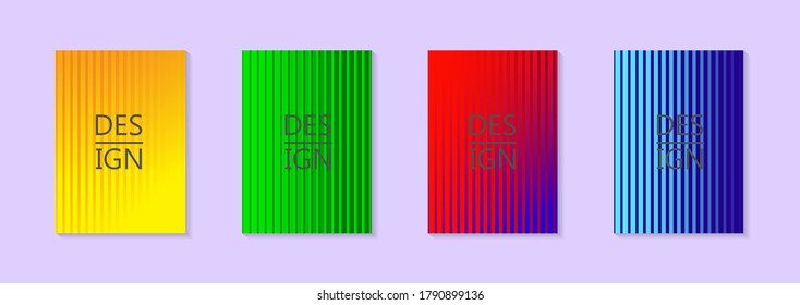 Modern abstract vector banner set.Minimal cover design. Colorful halftone gradients. Future geometric patterns. EPS 10 vector. Modern vector template for banner, logo, social post. Futuristic trendy d