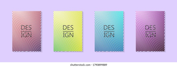 Modern abstract vector banner set.Minimal cover design. Colorful halftone gradients. Future geometric patterns. EPS 10 vector. Modern vector template for banner, logo, social post. Futuristic trendy d