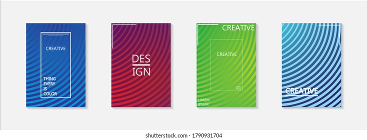 Modern abstract vector banner set.Minimal cover design. Colorful halftone gradients. Future geometric patterns. EPS 10 vector. Modern vector template for banner, logo, social post. Futuristic trendy d