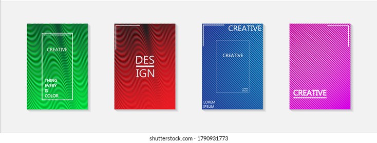 Modern abstract vector banner set.Minimal cover design. Colorful halftone gradients. Future geometric patterns. EPS 10 vector. Modern vector template for banner, logo, social post. Futuristic trendy d