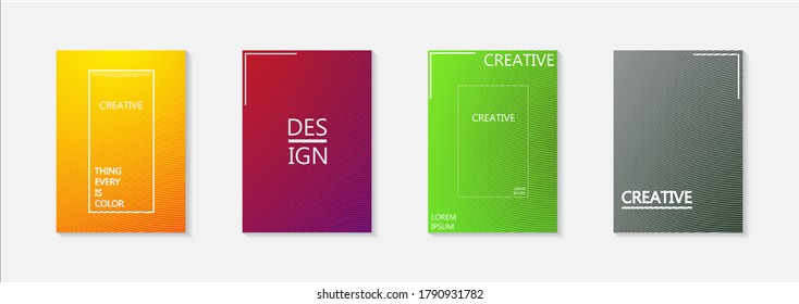 Conjunto de banner vectorial abstracto moderno.Diseño de cubierta mínima. Gradientes de medio tono coloridos. Patrones geométricos futuros. Vector EPS 10. Plantilla vectorial moderna para banner, logo, publicación social. Tendencia futurista d