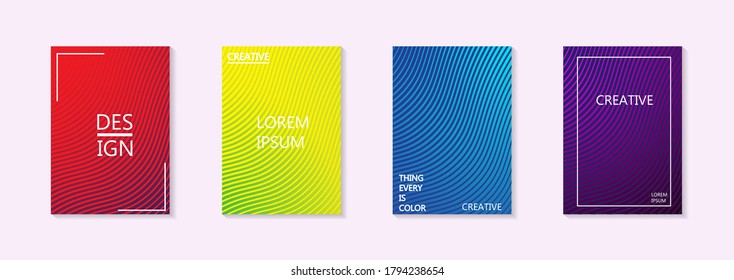 Modern abstract vector banner set.Minimal cover design. Colorful halftone gradients. Future geometric patterns. EPS 10 vector. Modern vector template for banner, logo, social post. Futuristic trendy d