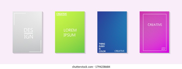 Modern abstract vector banner set.Minimal cover design. Colorful halftone gradients. Future geometric patterns. EPS 10 vector. Modern vector template for banner, logo, social post. Futuristic trendy d