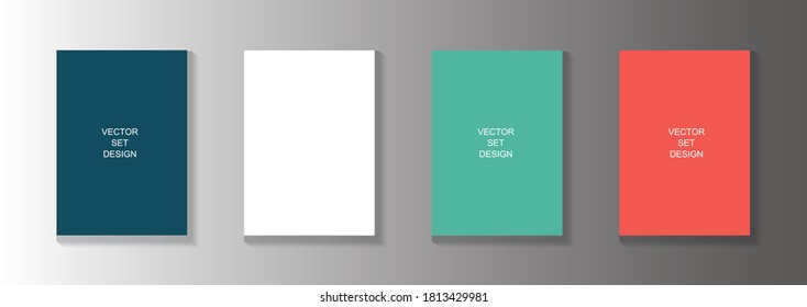 Modern abstract vector banner set.Minimal cover design. Colorful halftone gradients. Future geometric patterns. EPS 10 vector. Modern vector template for banner