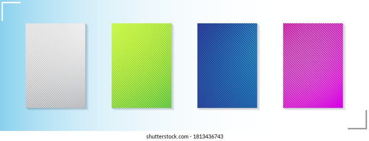 Modern abstract vector banner set.Minimal cover design. Colorful halftone gradients. Future geometric patterns. EPS 10 vector. Modern vector template for banner, logo, social post. Futuristic trendy