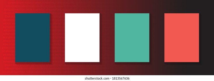 Modern abstract vector banner set.Minimal cover design. Colorful halftone gradients. Future geometric patterns. EPS 10 vector. Modern vector template for banner, logo, social post. Futuristic trendy d
