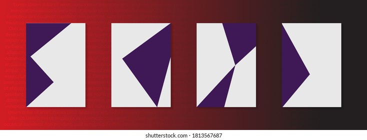 Modernes abstraktes Vektorbanner-Set.Minimales Cover-Design. Farbige Halbtongradienten. Zukünftige geometrische Muster. EPS10-Vektor. Moderne Vektorvorlage für Banner, Logo, Social Post. Futuristischer Trend d