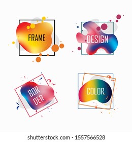 Modern abstract vector banners  design set. Flat geometric shape design styles. Templates ready for use in web.