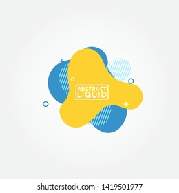 Modern abstract vector banners. Flat geometric shapes of different colors with black outline in memphis design style. Template ready for use in web or print design.