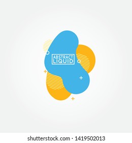 Modern abstract vector banners. Flat geometric shapes of different colors with black outline in memphis design style. Template ready for use in web or print design.
