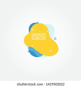 Modern abstract vector banners. Flat geometric shapes of different colors with black outline in memphis design style. Template ready for use in web or print design.