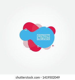 Modern abstract vector banners. Flat geometric shapes of different colors with black outline in memphis design style. Template ready for use in web or print design.
