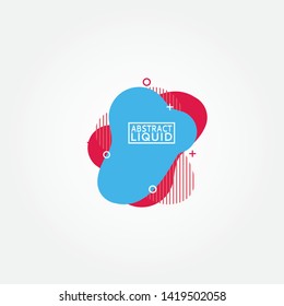 Modern abstract vector banners. Flat geometric shapes of different colors with black outline in memphis design style. Template ready for use in web or print design.