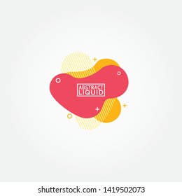 Modern abstract vector banners. Flat geometric shapes of different colors with black outline in memphis design style. Template ready for use in web or print design.