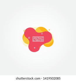 Modern abstract vector banners. Flat geometric shapes of different colors with black outline in memphis design style. Template ready for use in web or print design.