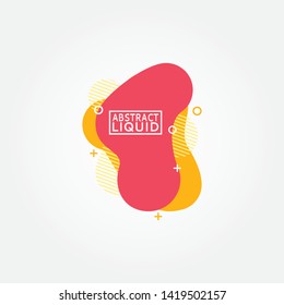 Modern abstract vector banners. Flat geometric shapes of different colors with black outline in memphis design style. Template ready for use in web or print design.