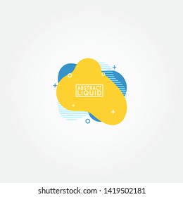 Modern abstract vector banners. Flat geometric shapes of different colors with black outline in memphis design style. Template ready for use in web or print design.
