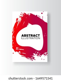 Banners abstractos modernos vectoriales. Formas de estilo de tinta de colores degradados en fondo blanco. Plantilla lista para ser utilizada en diseño web o de impresión.