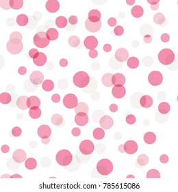 Modern Abstract Vector Big Confetti Background. Seamless colorful dots pattern. 